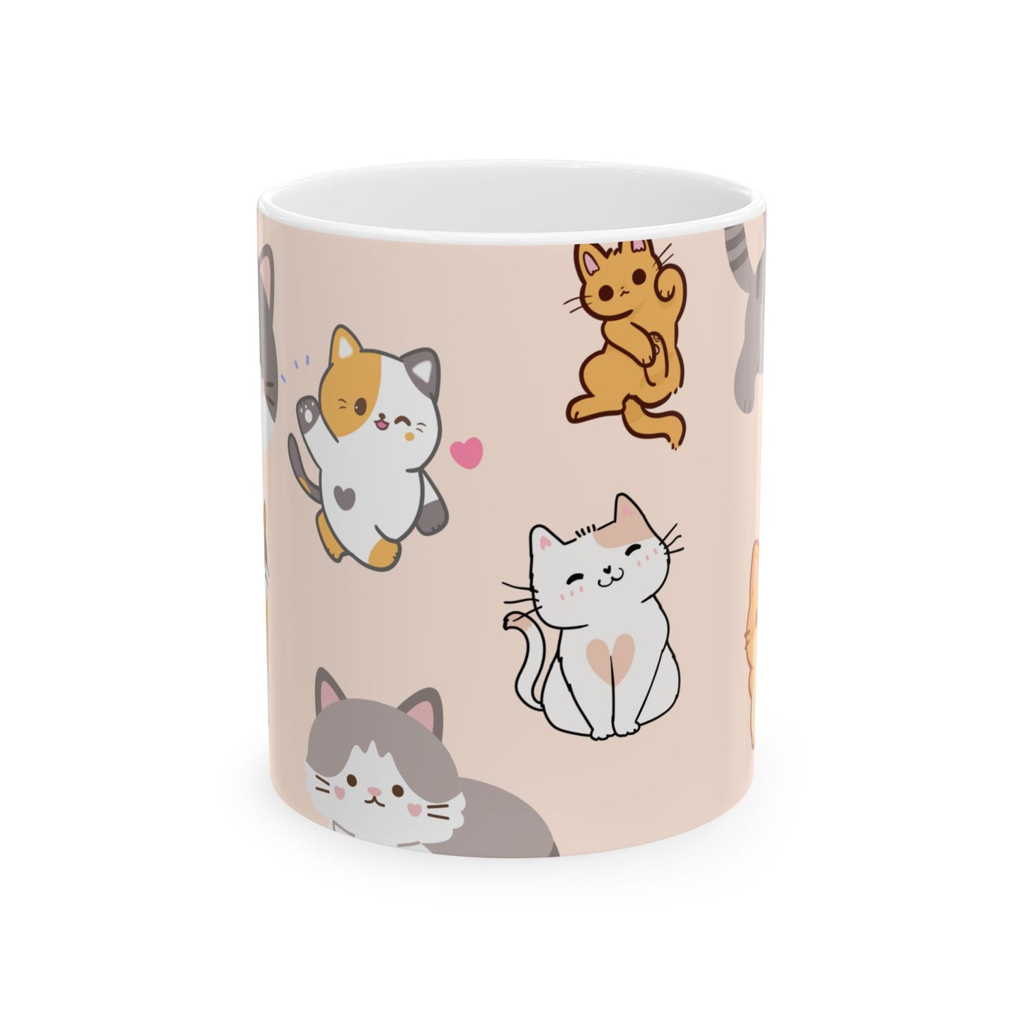 ‘Kitties’ Ceramic Mug, (11oz, 15oz)