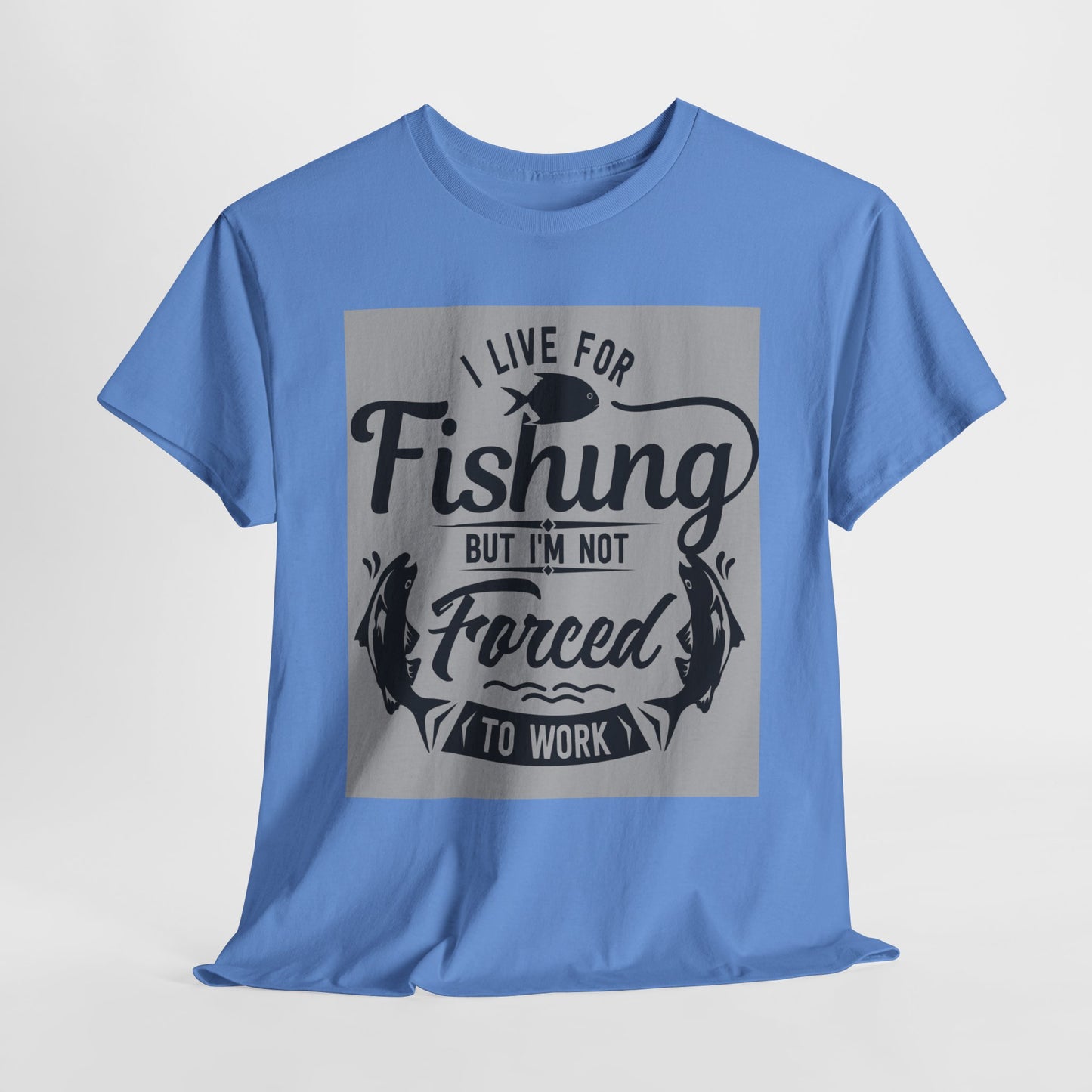 Fishing Enthusiast Tee - I Live for Fishing, Cute Fishing Shirt, Gift for Angler, Outdoor Adventure Apparel, Perfect for Father's Day