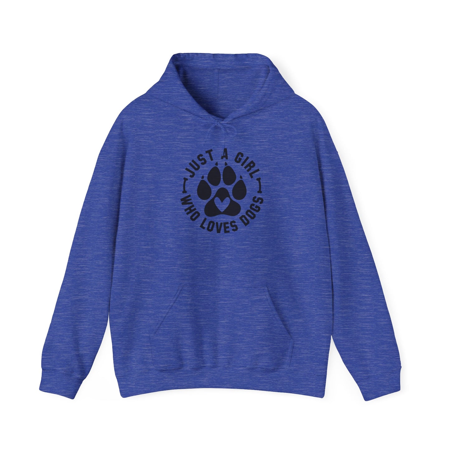 ‘Just a Girl who loves Dogs’ Heavy Blend™ Hooded Sweatshirt