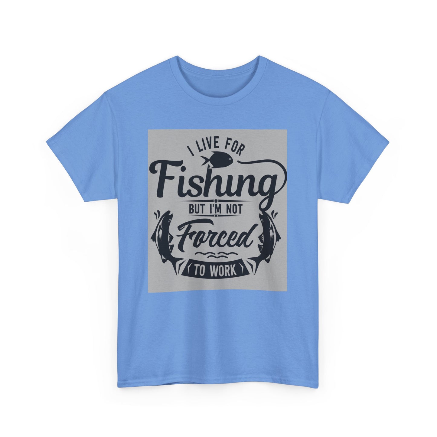 Fishing Enthusiast Tee - I Live for Fishing, Cute Fishing Shirt, Gift for Angler, Outdoor Adventure Apparel, Perfect for Father's Day