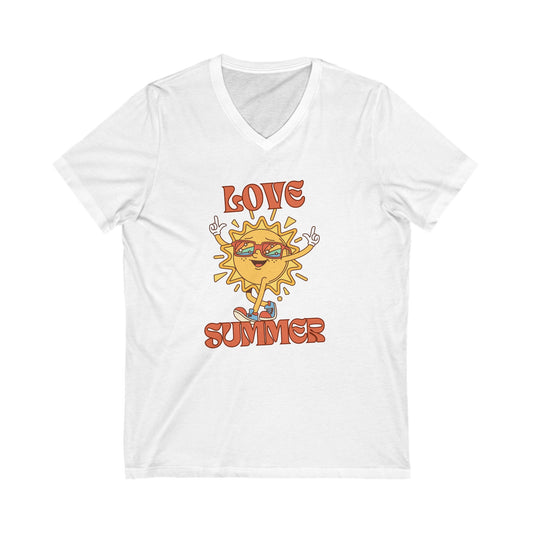 Summer Vibe Graphic Tee - Love Summer Shirt, Cute Summer Top, Unisex Casual Wear, Beachwear, Gift for Sun Lovers