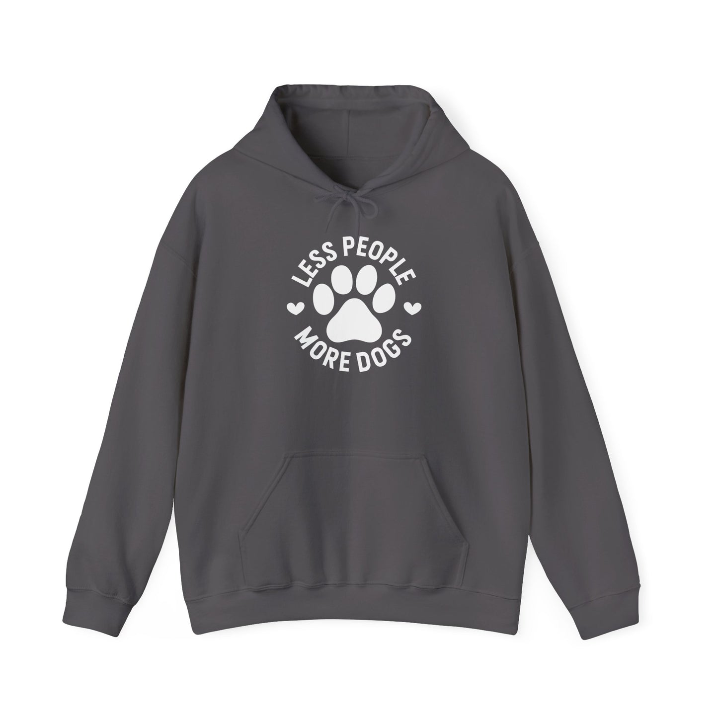 Less people more dogs’ Heavy Blend™ Hooded Sweatshirt