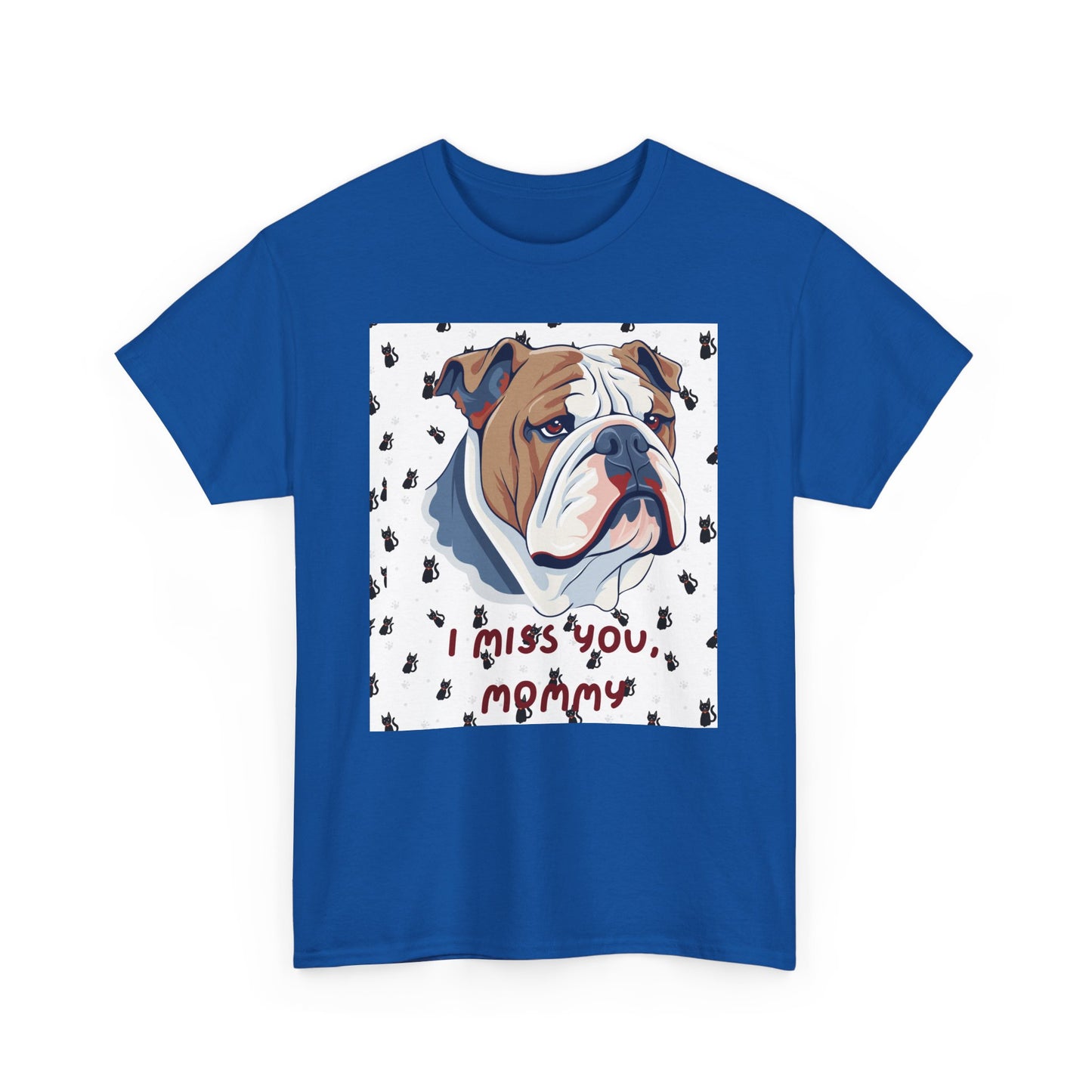 I Miss You Mommy Unisex Heavy Cotton Tee - Comforting Dog Design Tee
