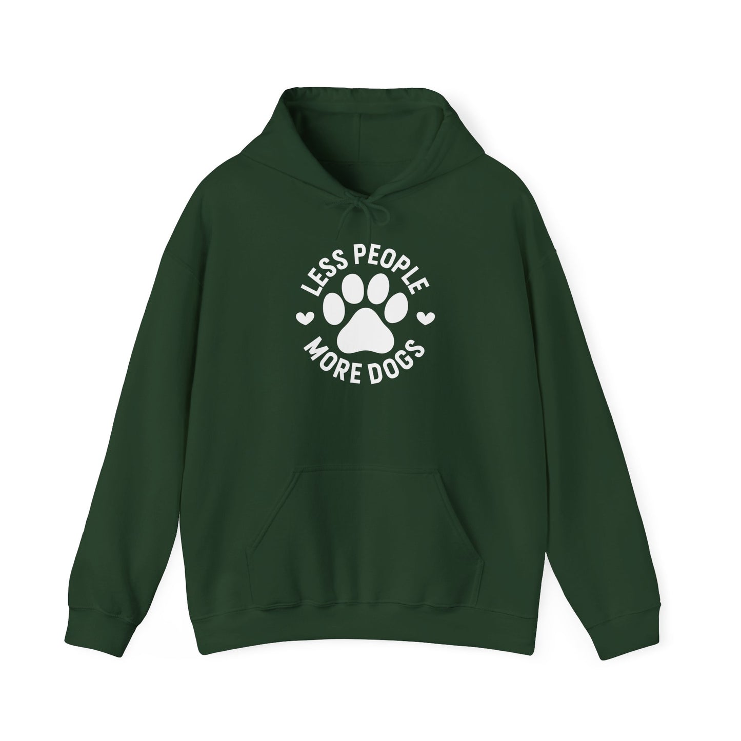 Less people more dogs’ Heavy Blend™ Hooded Sweatshirt