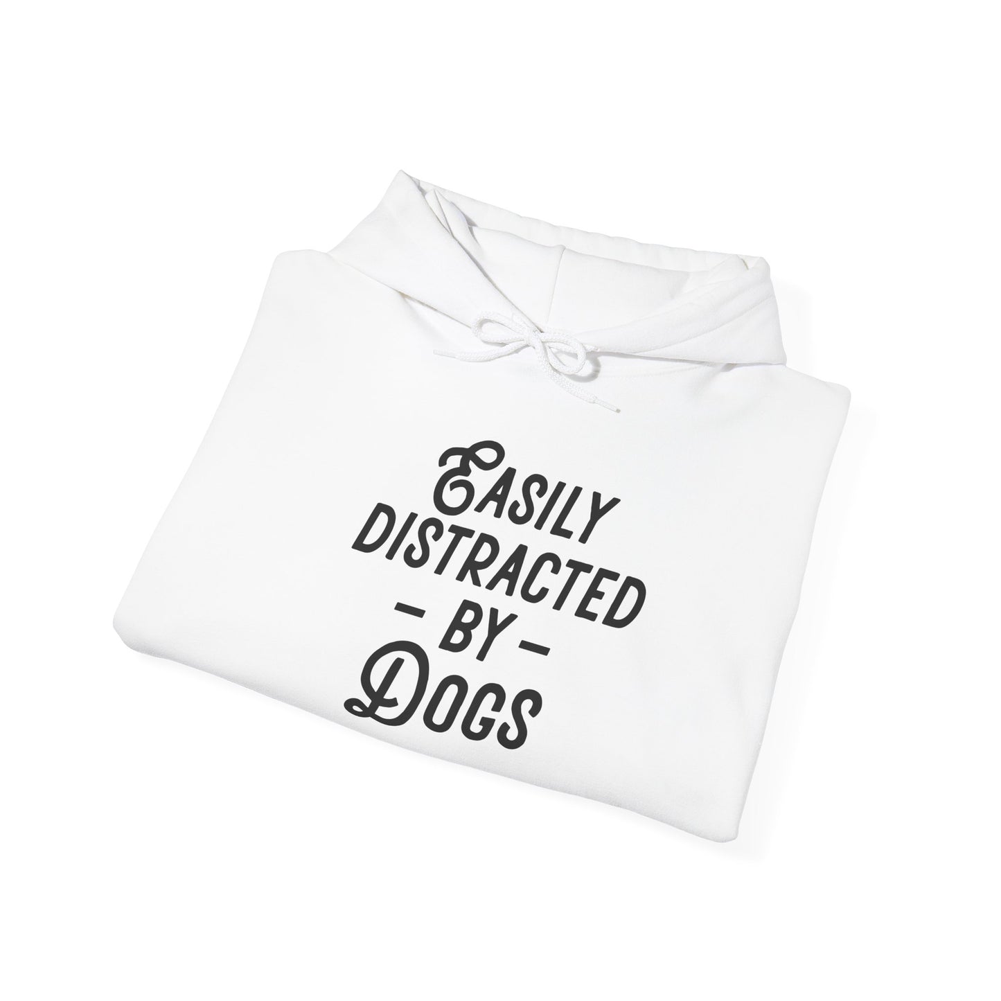 'Easily Distracted by Dogs' Unisex Heavy Blend™ Hooded Sweatshirt