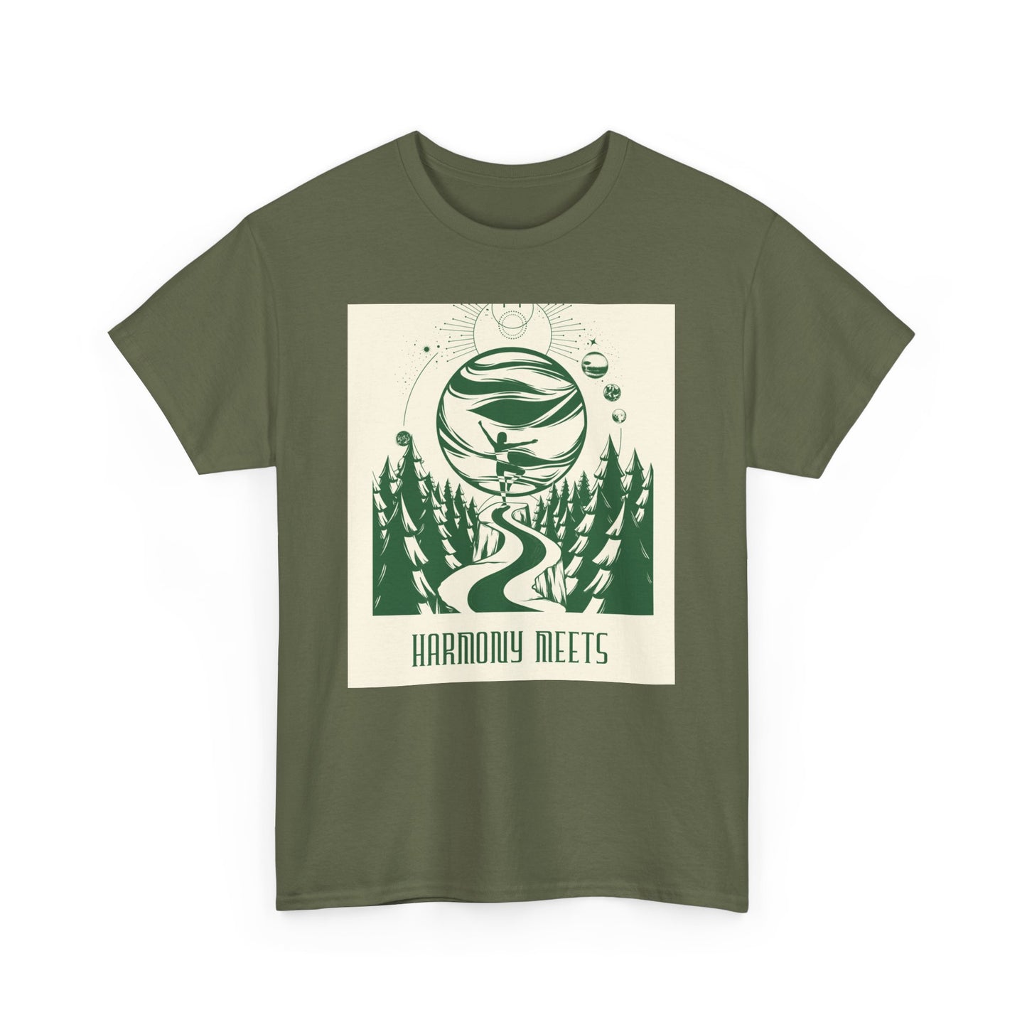 Nature-Inspired Harmony Tee | Unisex Heavy Cotton T-Shirt for Outdoor Lovers, Gifts for Friends, Eco-Conscious Apparel, Camping Gear, [...]