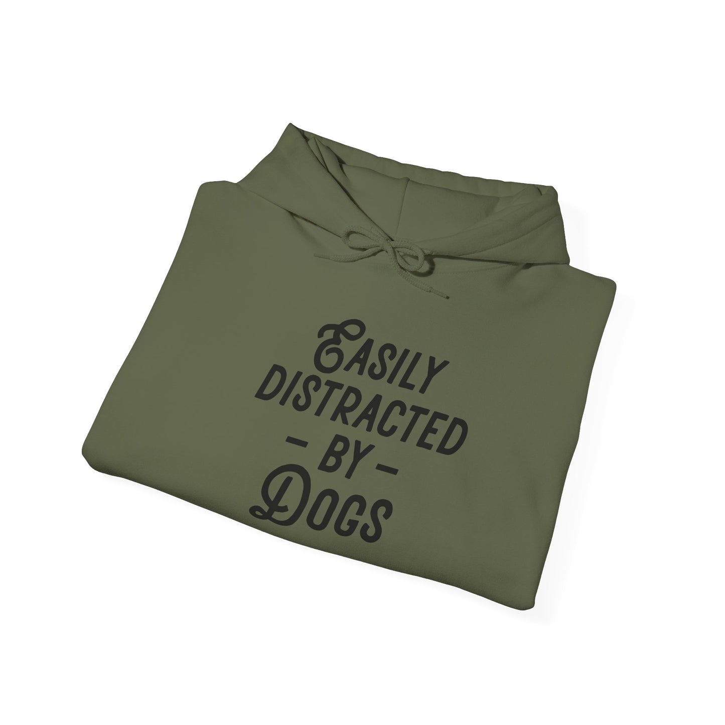 'Easily Distracted by Dogs' Unisex Heavy Blend™ Hooded Sweatshirt