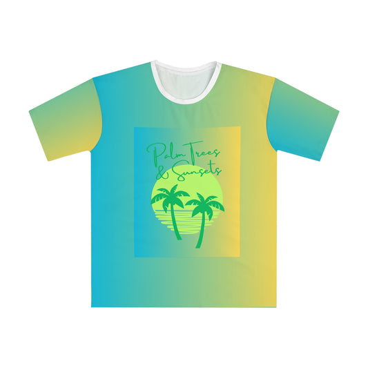 Tropical Graphic Tee, Beach Vibes Shirt, Summer Casual Wear, Gift for Travelers, Vacation Outfit, Fun Summer Fashion, Palm Trees & Sunsets