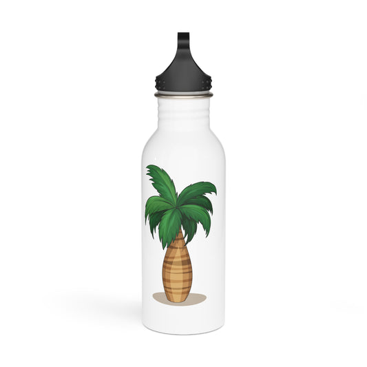 Tropical Paradise Water Bottle, Eco-Friendly Hydration, Summer Travel Accessory, Gift for Beach Lovers, Fitness Companion
