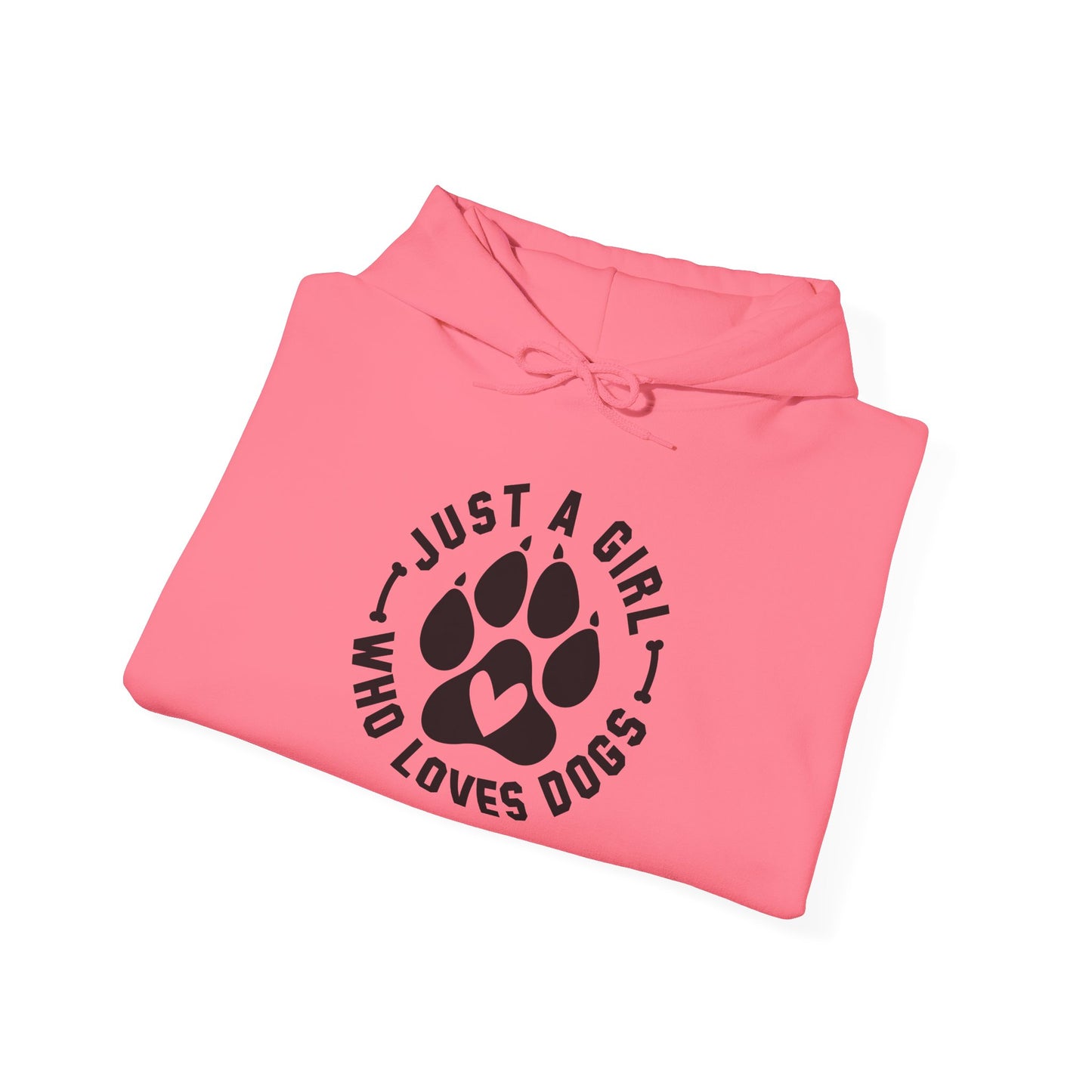 ‘Just a Girl who loves Dogs’ Heavy Blend™ Hooded Sweatshirt