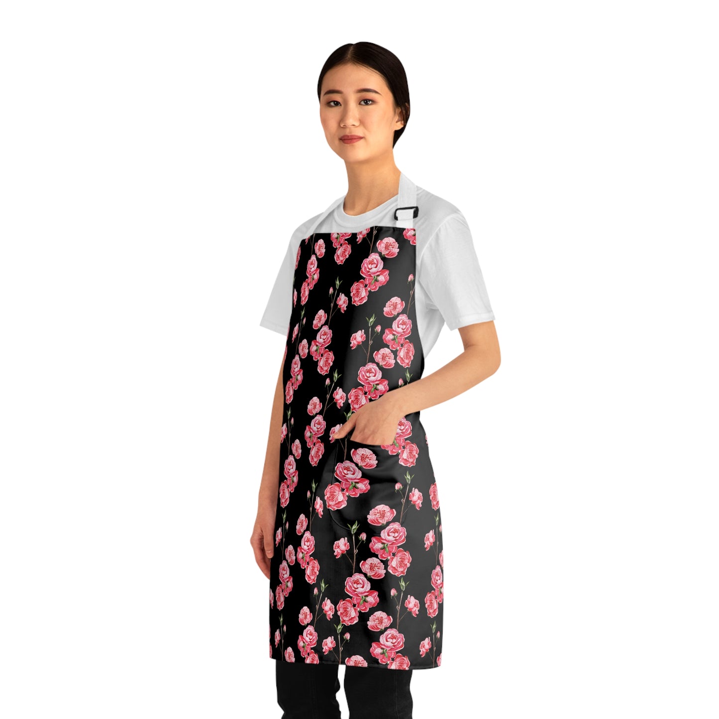 Floral Chef Apron - Stylish Kitchen Wear for Cooking Enthusiasts