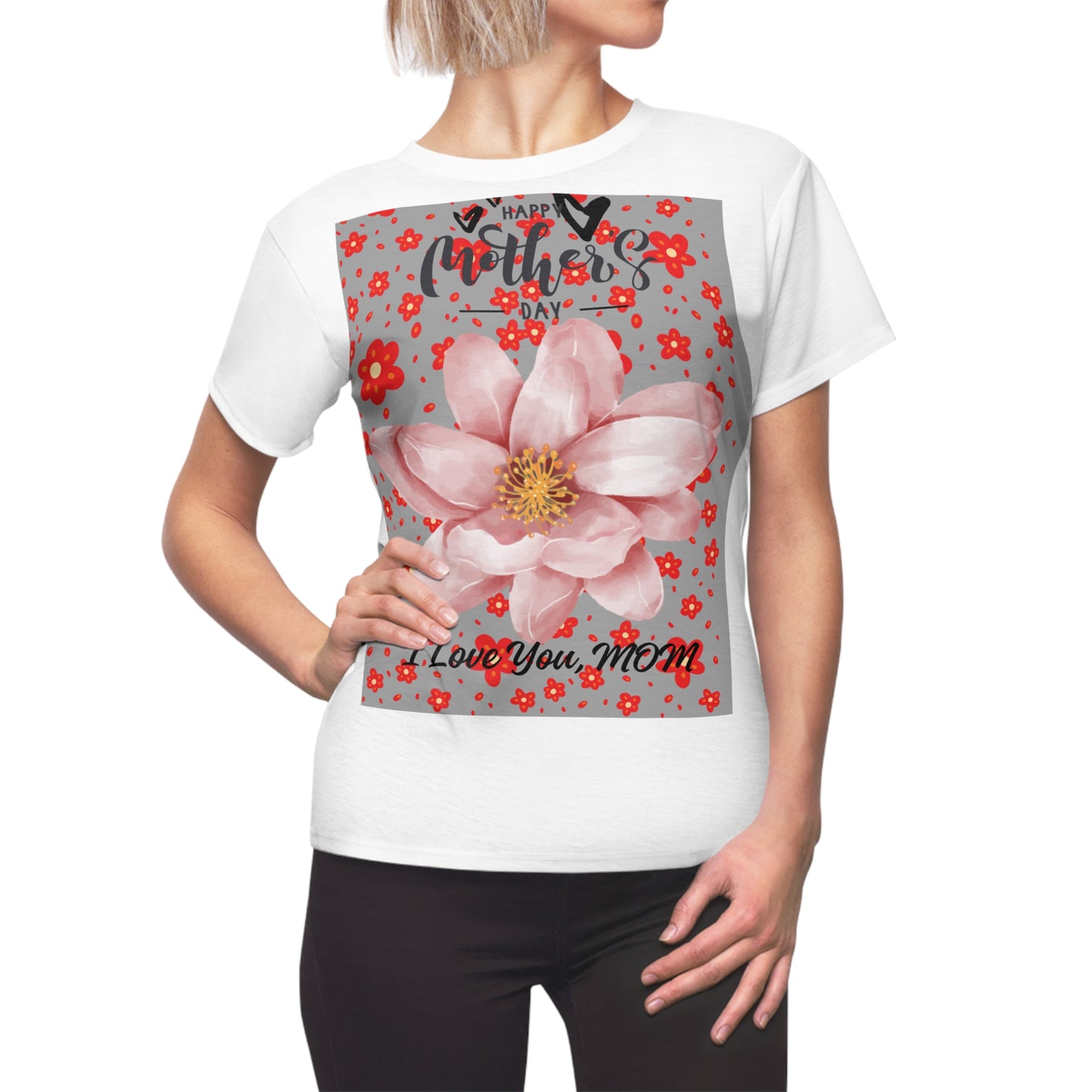 Mother's Day Floral Tee - I Love You Mom
