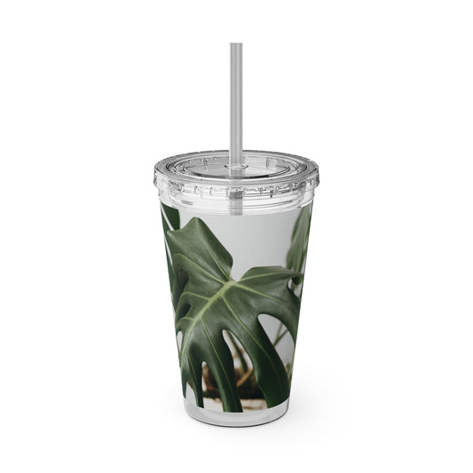Sunsplash Tumbler with Straw, 16oz | Tropical Drinkware, Eco-Friendly Travel Cup, Summer Party Tumbler, Plant Lover Gift, Reusable [...]