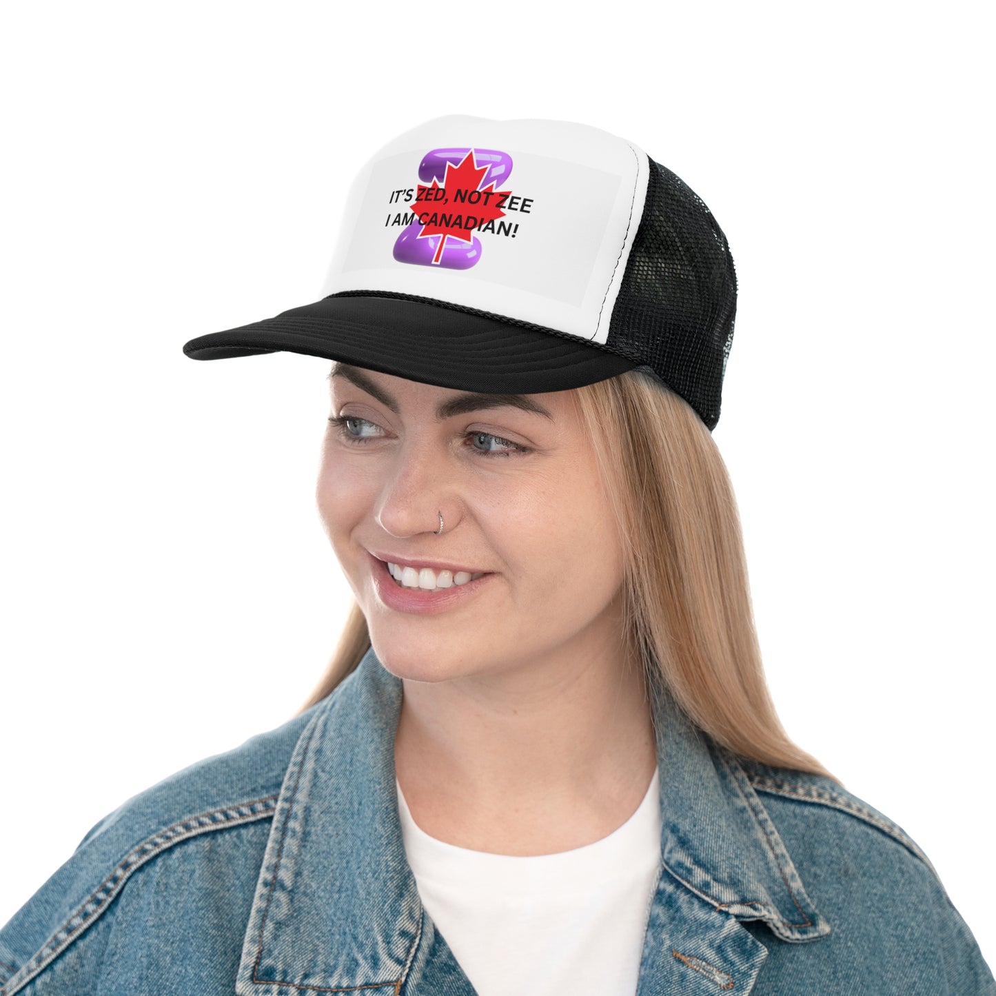 Canadian Humor Trucker Cap - 'It's Zed, Not Zee'