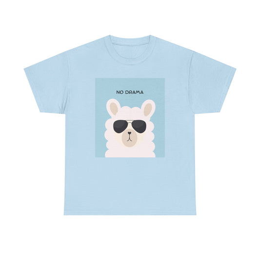 Chill Vibes Tee - No Drama Design, Casual T-Shirt, Gift for Llama Lovers, Everyday Wear, Fun Graphic Shirt