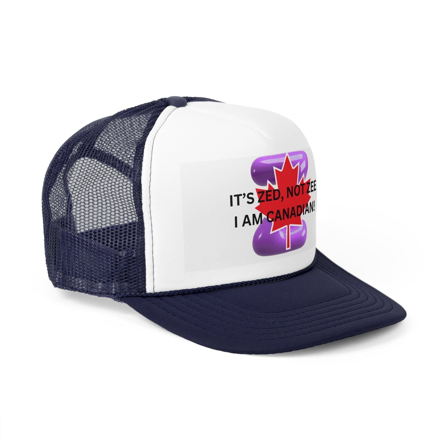 Canadian Humor Trucker Cap - 'It's Zed, Not Zee'