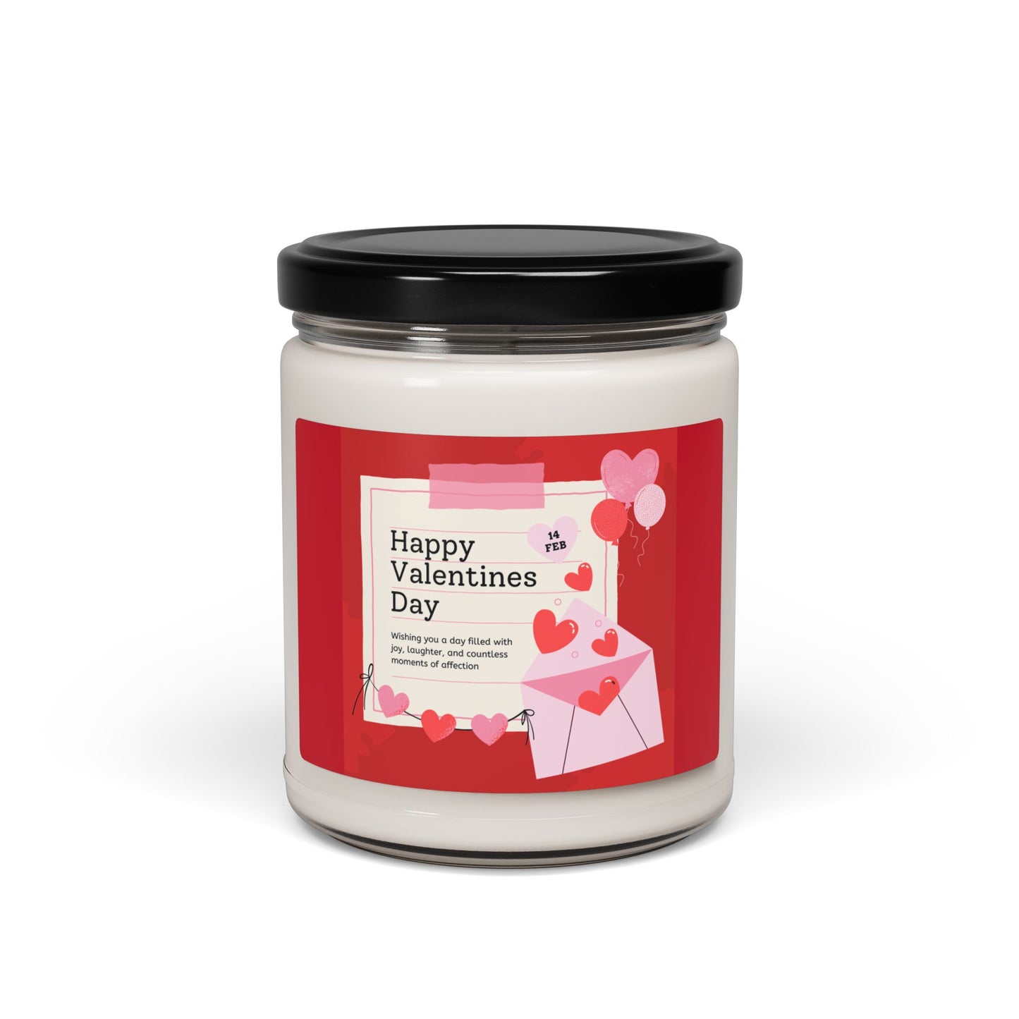 ‘Happy Valentines Day’ Scented Soy Candle, 9oz