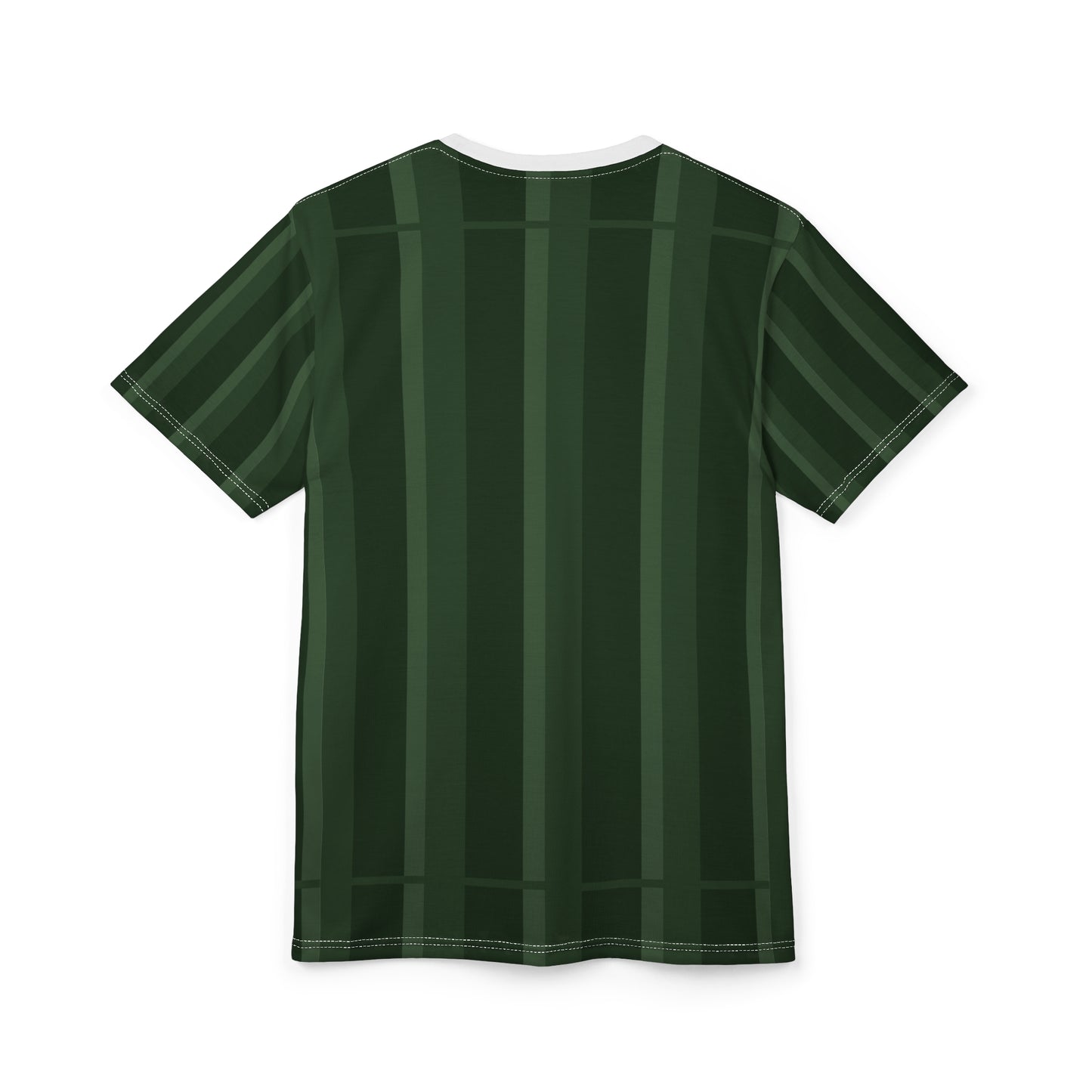 ‘Black & Dark Green Stripes’ Unisex Cut & Sew Tee (AOP)