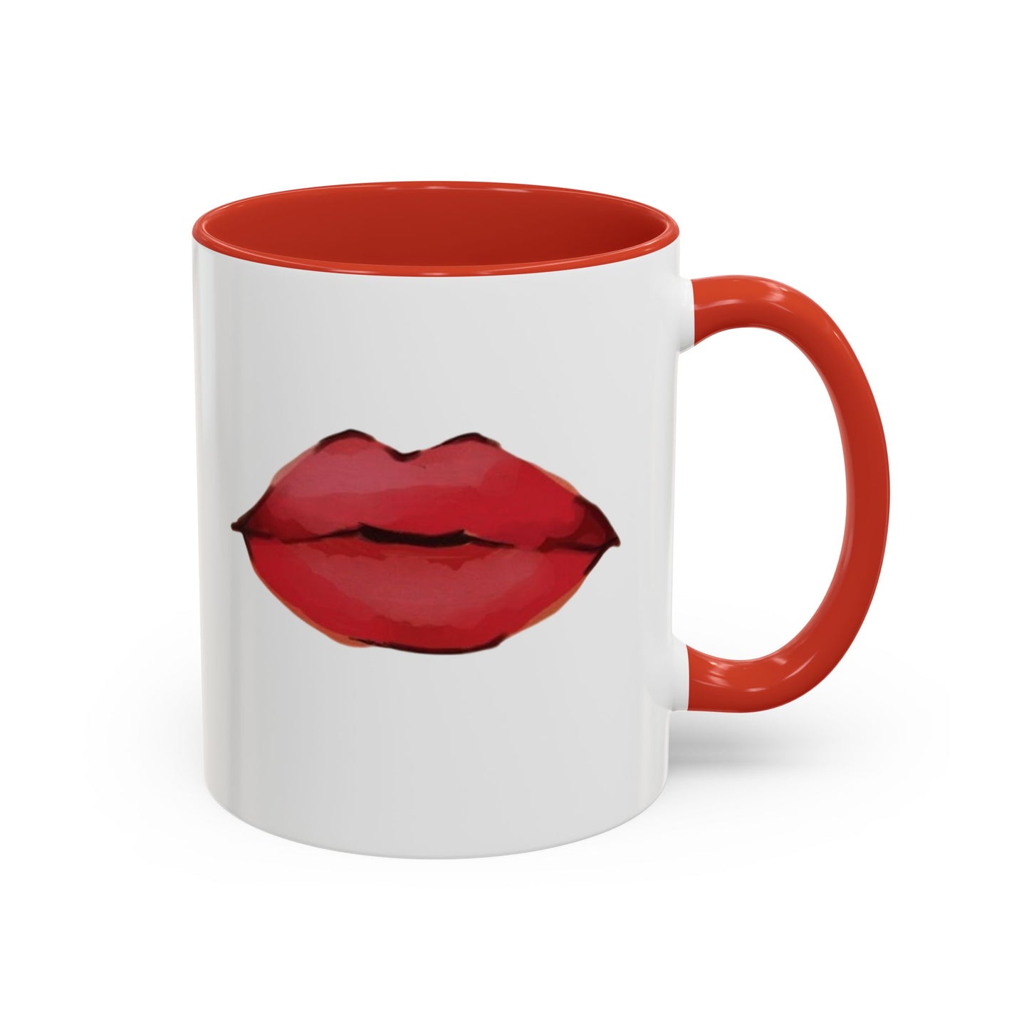 ‘Red Lips’ Accent Coffee Mug (11, 15oz)