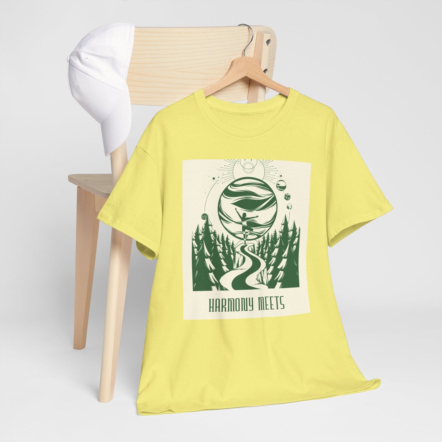 Nature-Inspired Harmony Tee | Unisex Heavy Cotton T-Shirt for Outdoor Lovers, Gifts for Friends, Eco-Conscious Apparel, Camping Gear, [...]