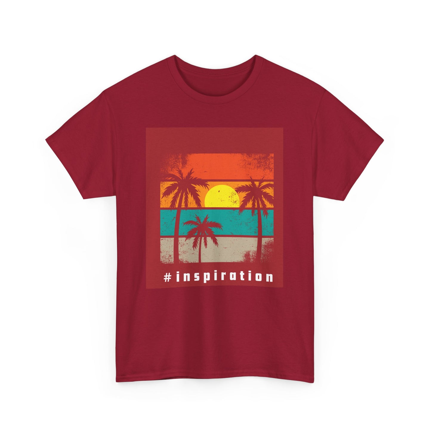 #Inspiration Unisex Heavy Cotton Tee - Beach Vibes Shirt, Summer Fashion, Gift for Friends, Casual Tee, Motivational Apparel