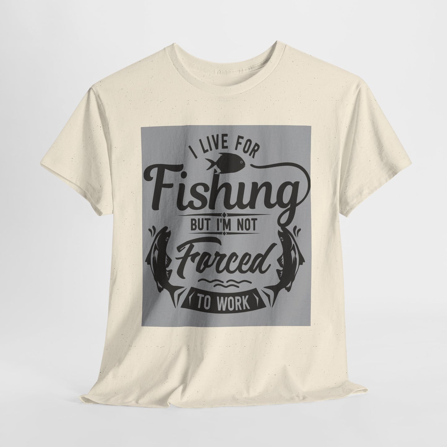 Fishing Enthusiast Tee - I Live for Fishing, Cute Fishing Shirt, Gift for Angler, Outdoor Adventure Apparel, Perfect for Father's Day
