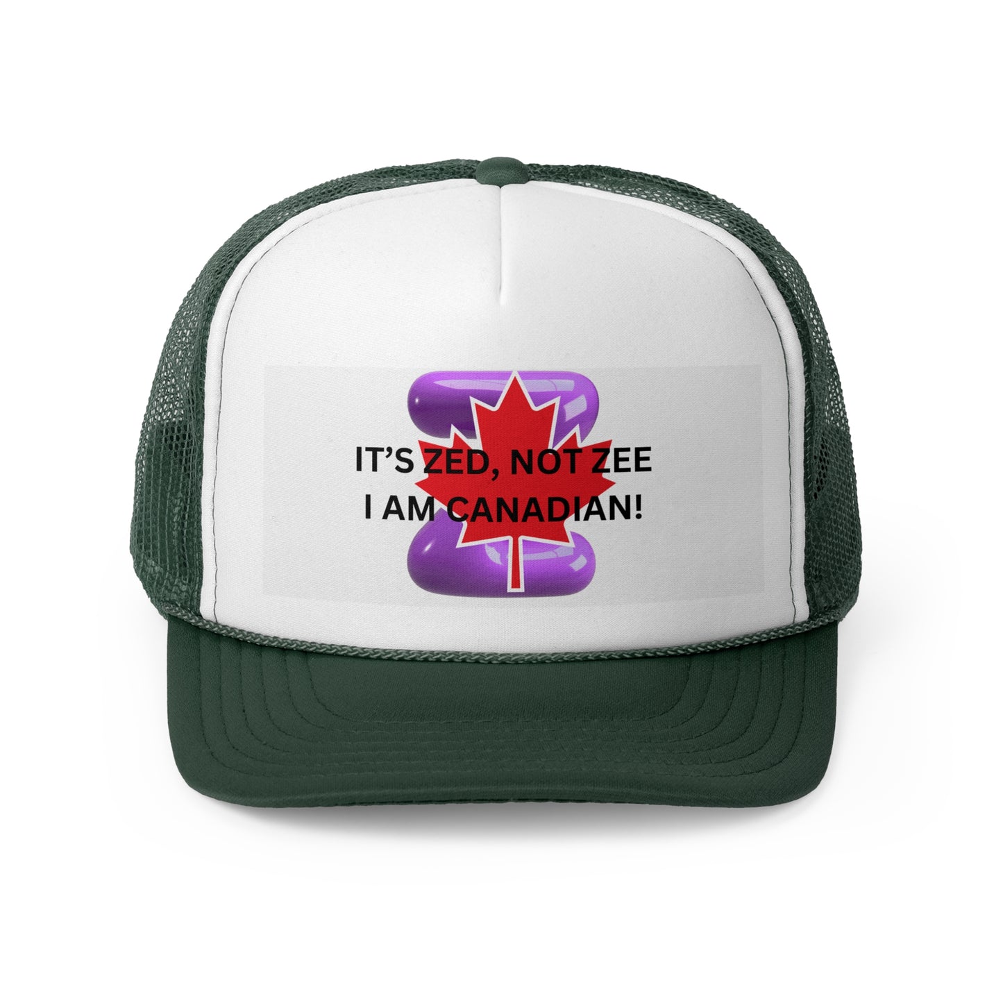 Canadian Humor Trucker Cap - 'It's Zed, Not Zee'