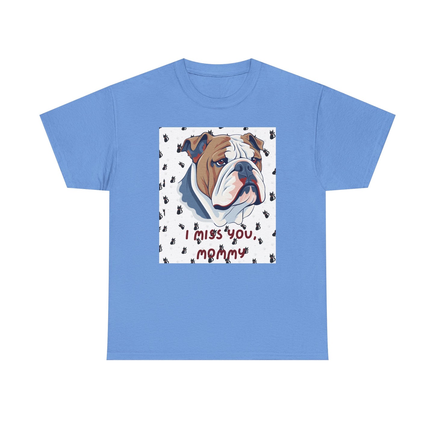 I Miss You Mommy Unisex Heavy Cotton Tee - Comforting Dog Design Tee