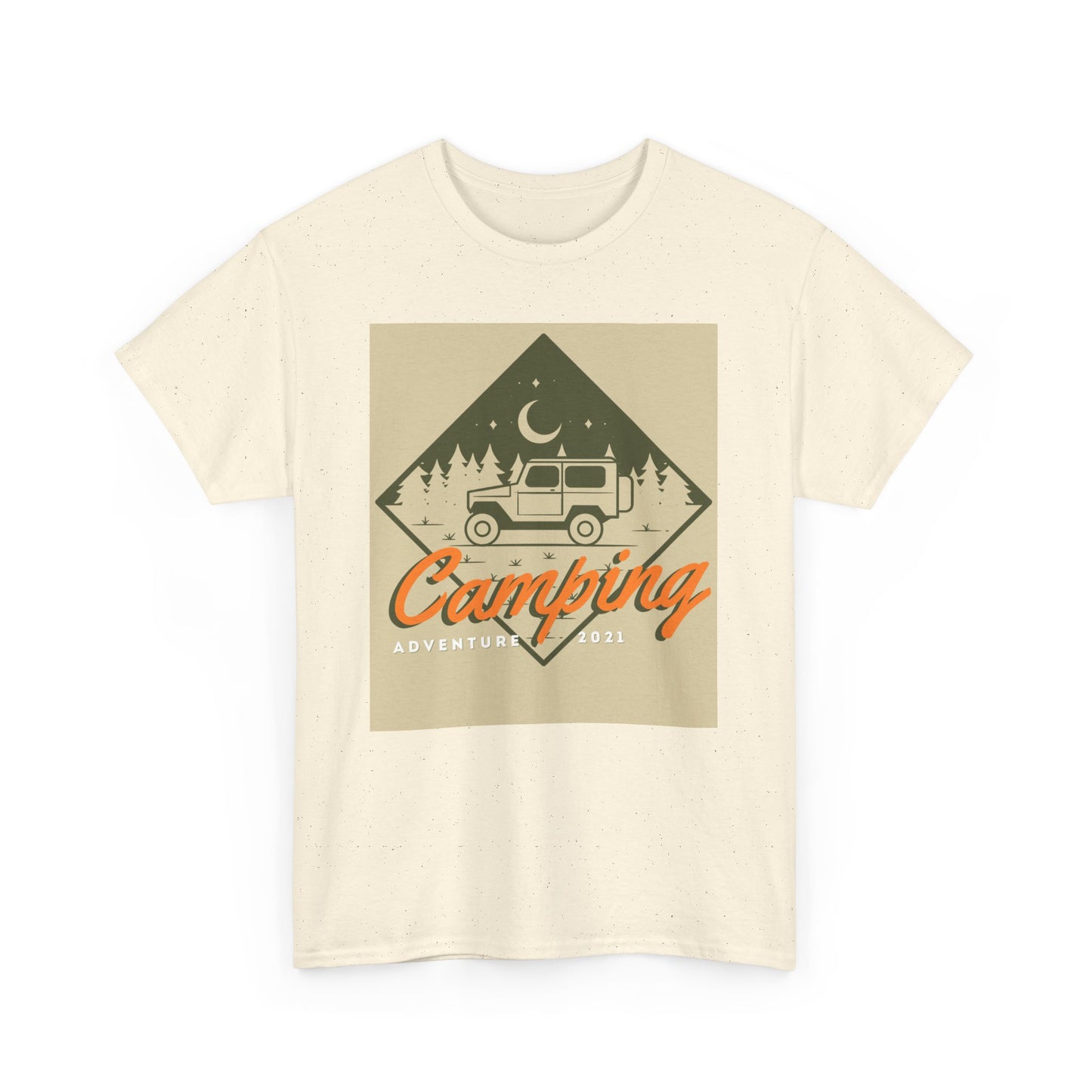 Camping Adventure Unisex Heavy Cotton Tee | Outdoor Fun Shirt, Nature Lover Gift, Camping Apparel, Casual Summer Tee, Travel Outfit