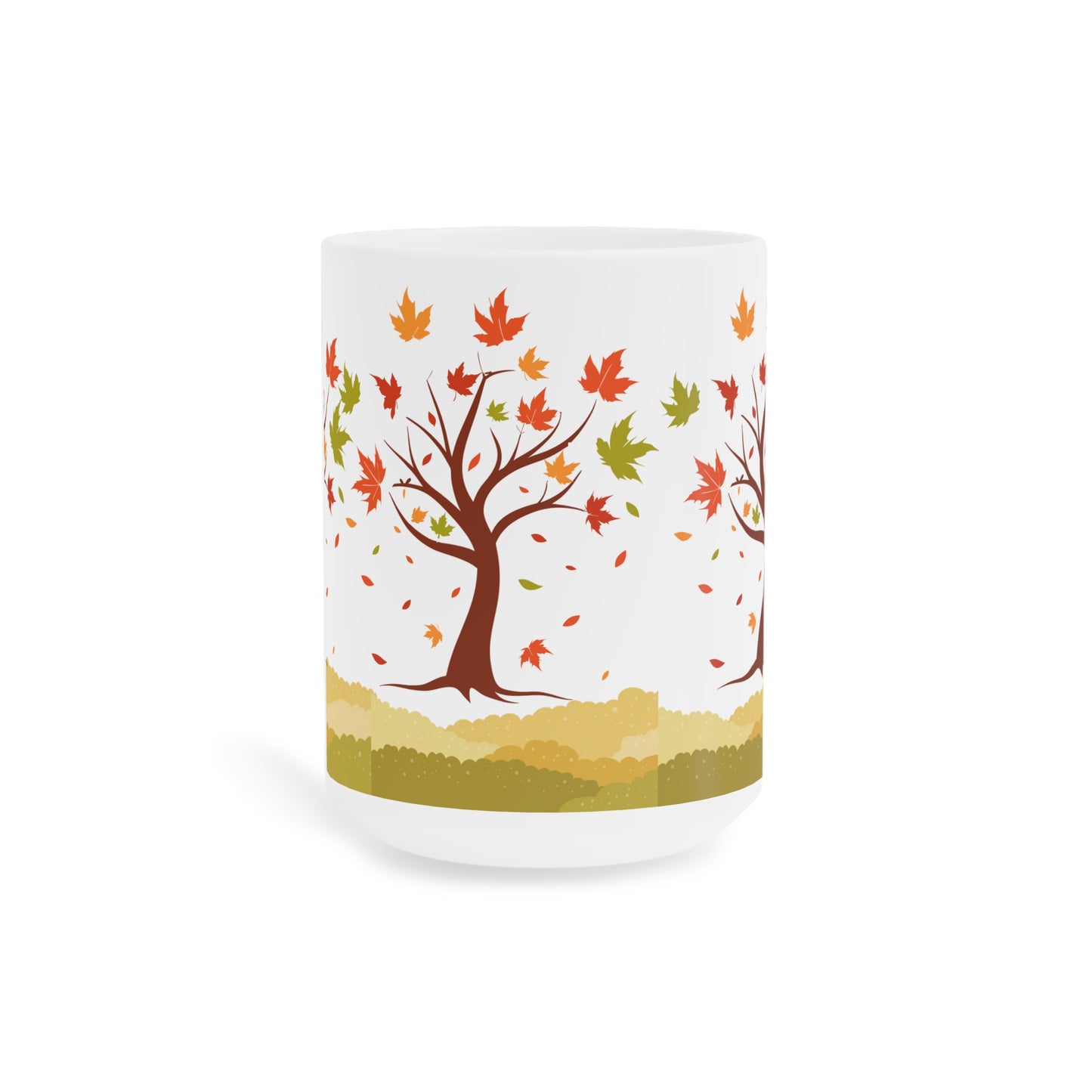 Autumn Leaves Ceramic Mug - Perfect for Cozy Fall Days