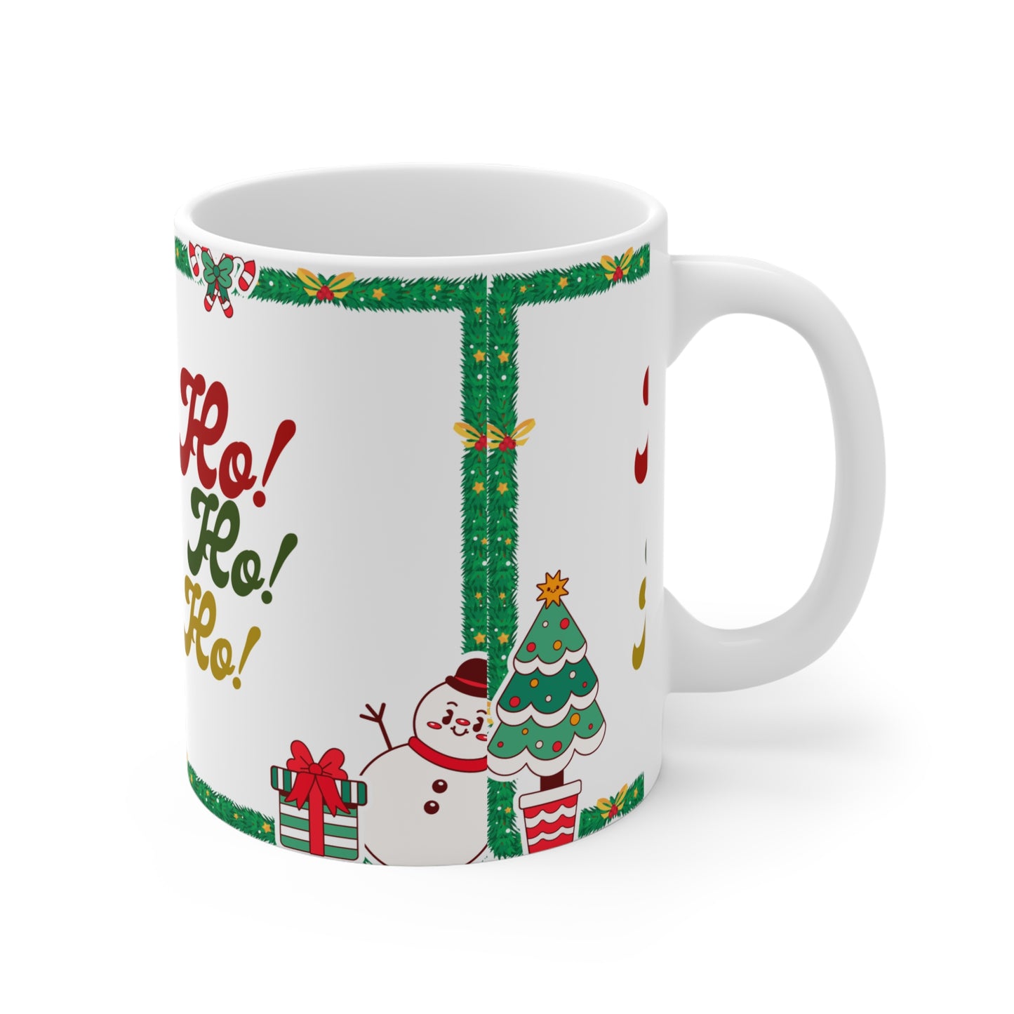 Christmas Ho! Ho! Ho! Mug – Festive Holiday Ceramic Coffee Cup (11oz/15oz/20oz)