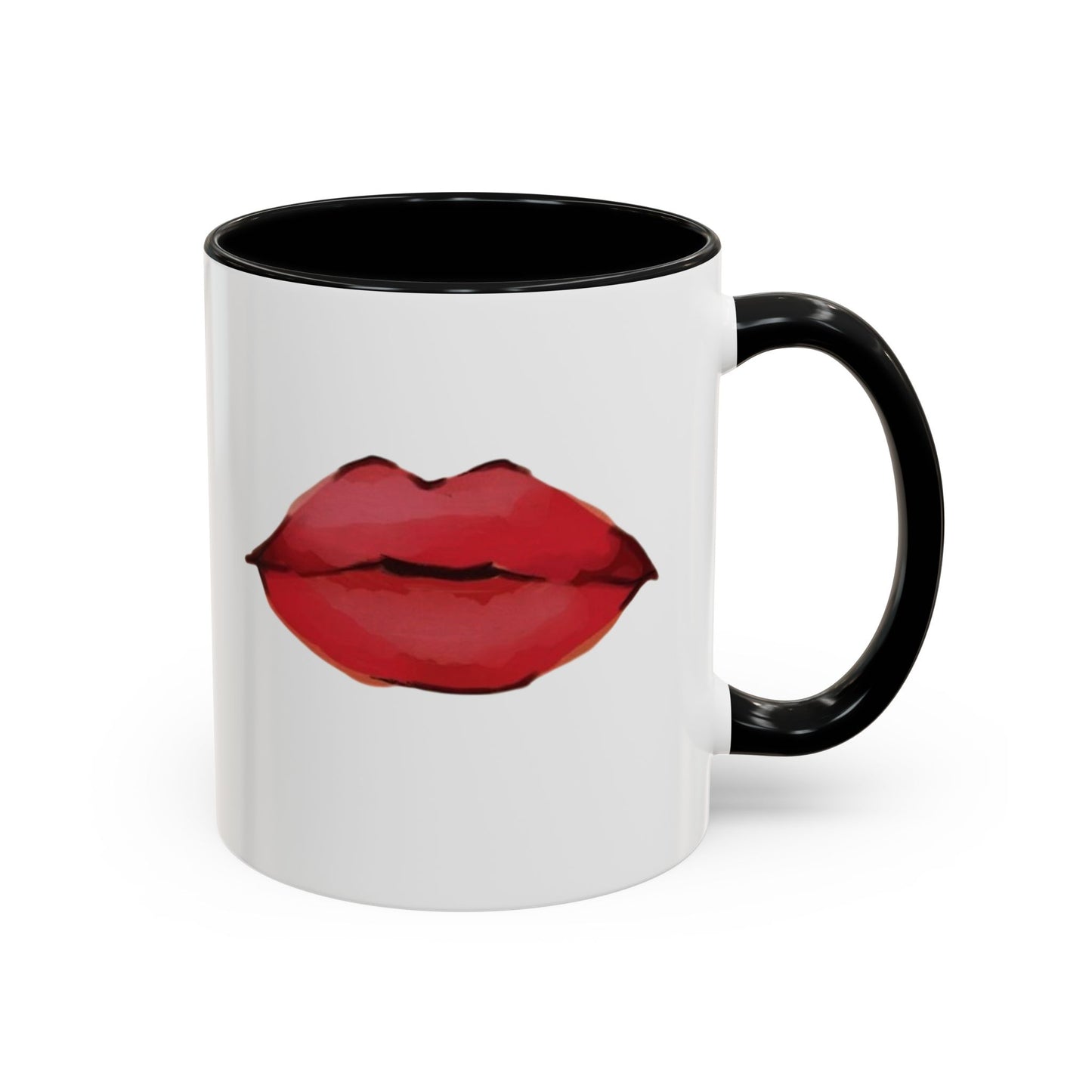 ‘Red Lips’ Accent Coffee Mug (11, 15oz)