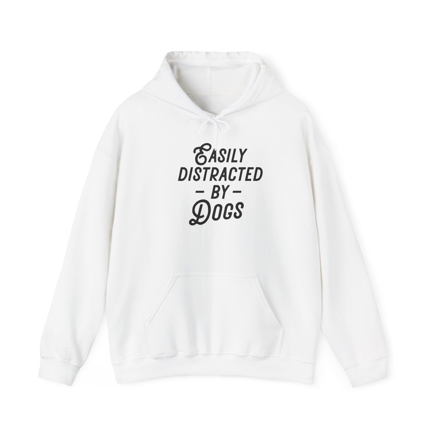 'Easily Distracted by Dogs' Unisex Heavy Blend™ Hooded Sweatshirt