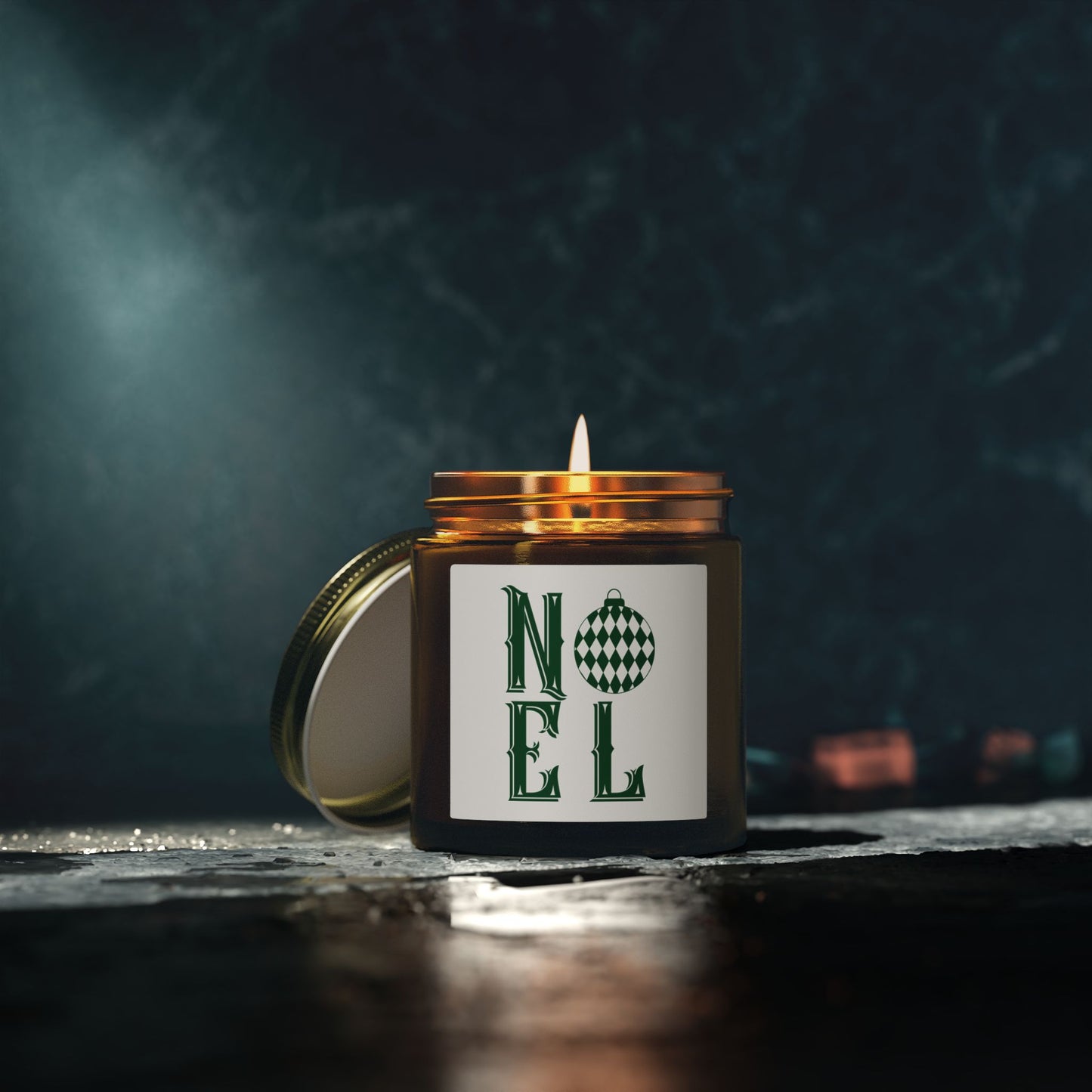 Noel Scented Candles, Coconut Apricot Wax (4oz, 9oz)