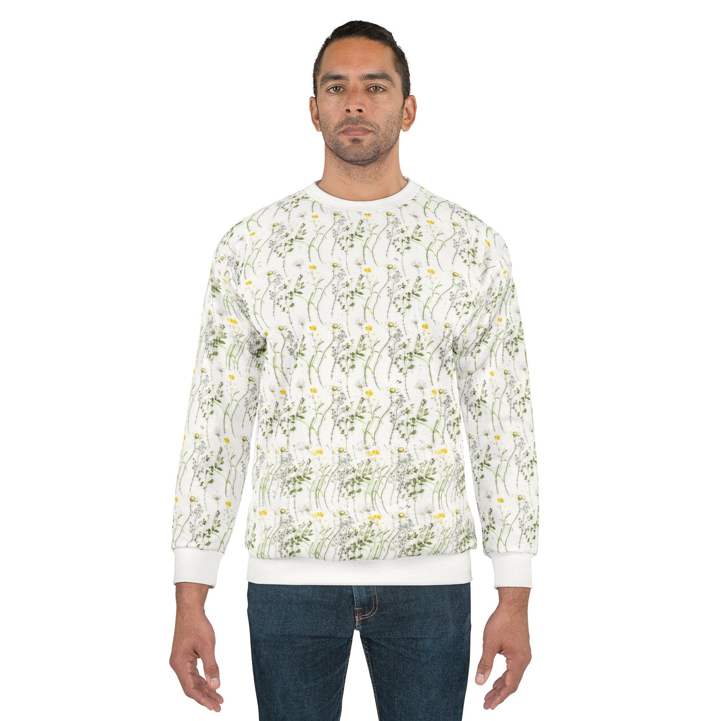 ‘Yellow Wildflowers’ Unisex Sweatshirt (AOP)