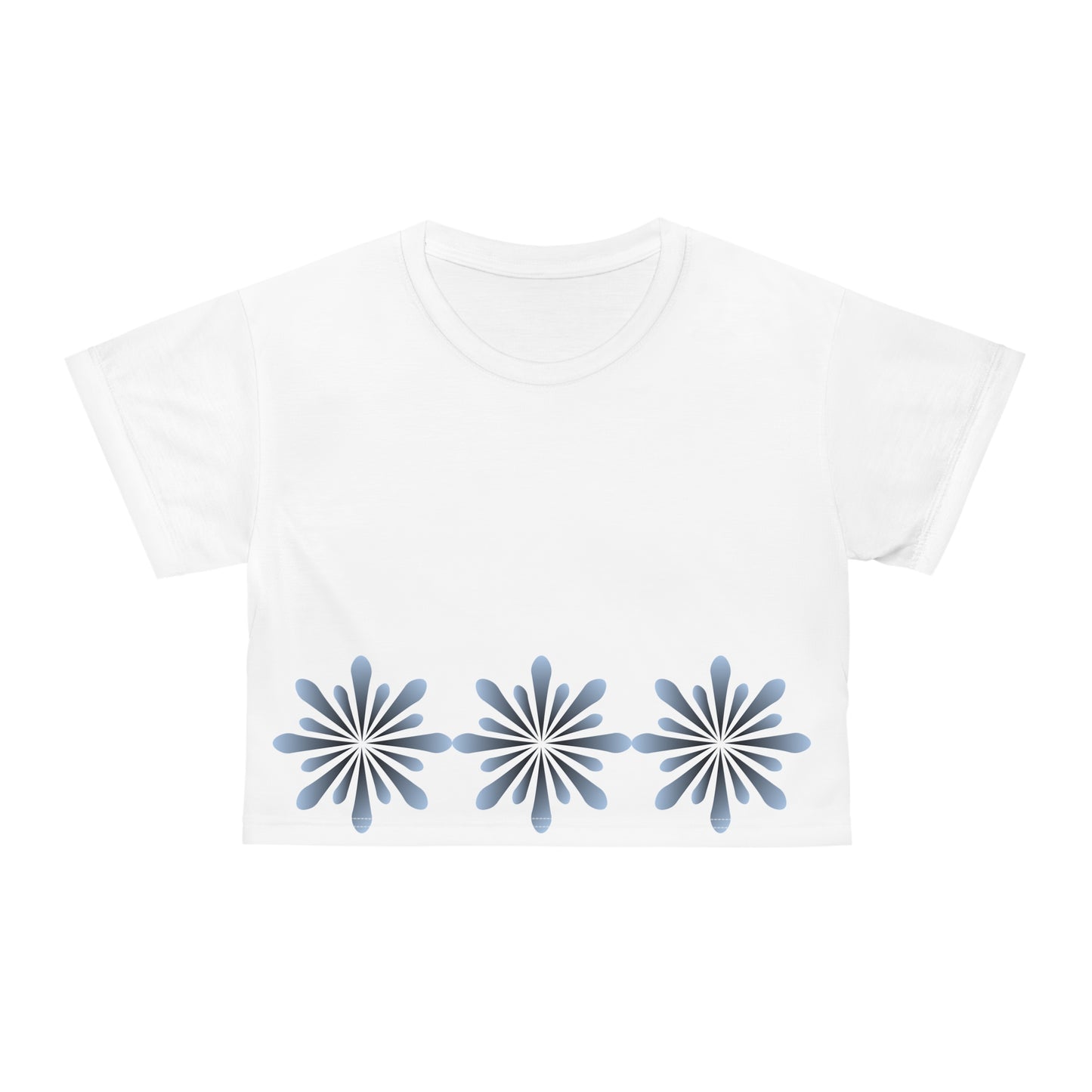 ‘Flower burst’ Crop Tee (AOP) 100% Poly